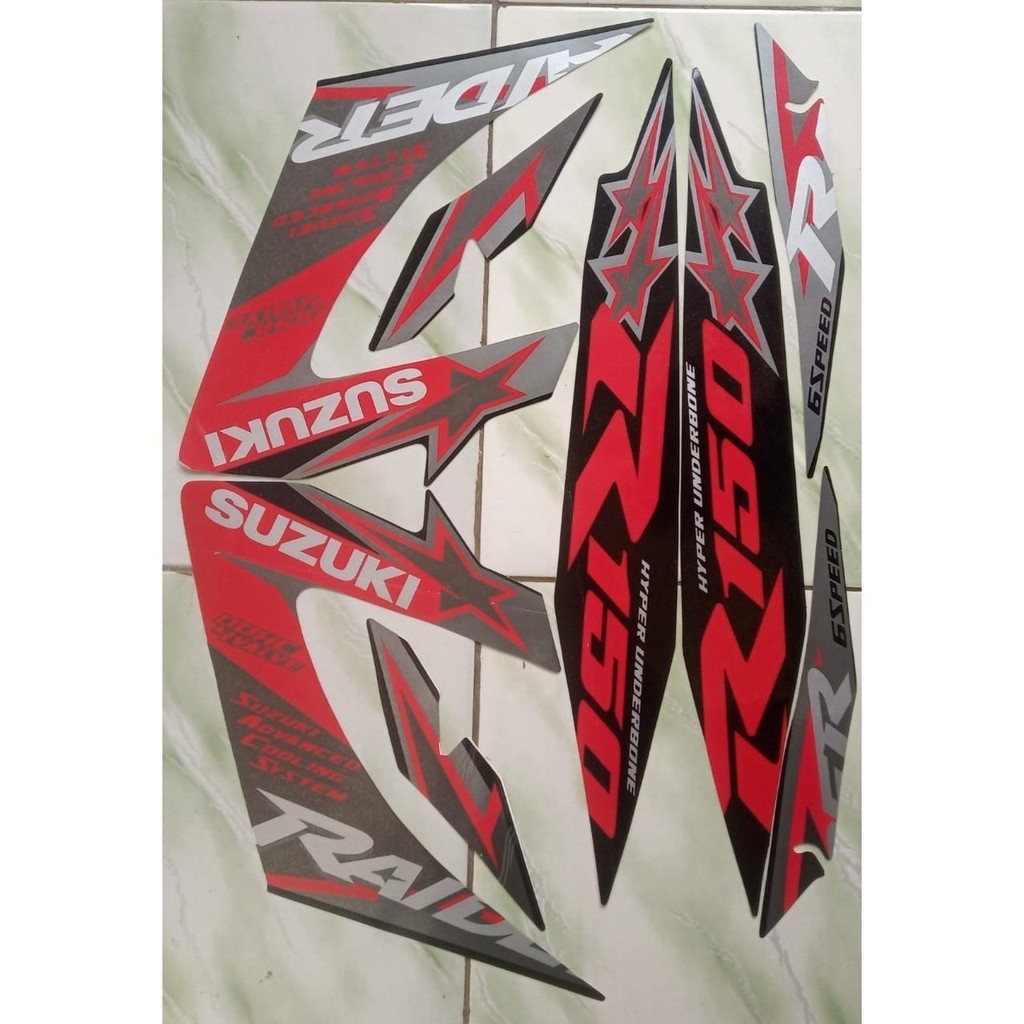 stiker striping ori motor suzuki satria raider 150