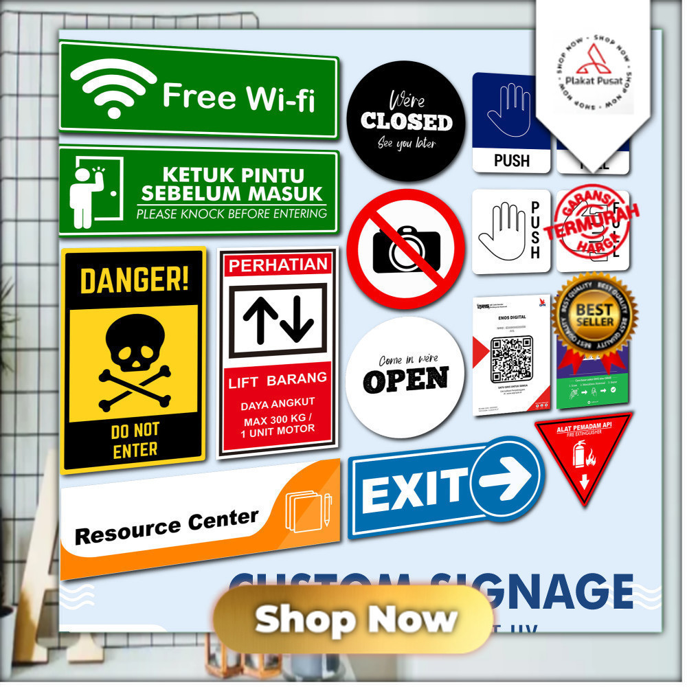

Custom Akrilik [ENOS DIGITAL] CUSTOM SIGNAGE AKRILIK / ACRYLIC / KUSTOM PAPAN SIGN LOGO AKRILIK / SIGNAGE CUSTOM / SIGNAGE ACRYLIC / SIGNAGE AKRILIK Plakat pusat