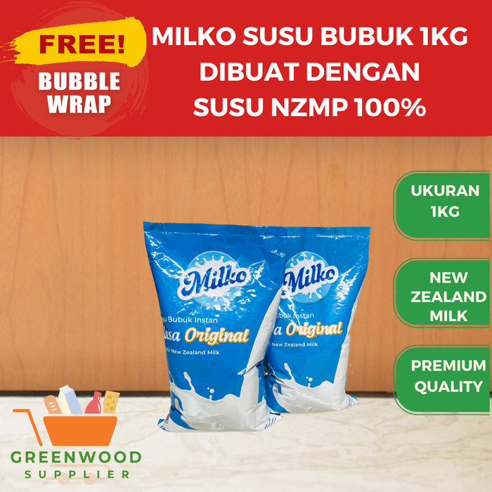 Milko Susu Bubuk Original 1KG [DIBUAT DENGAN SUSU NZMP]