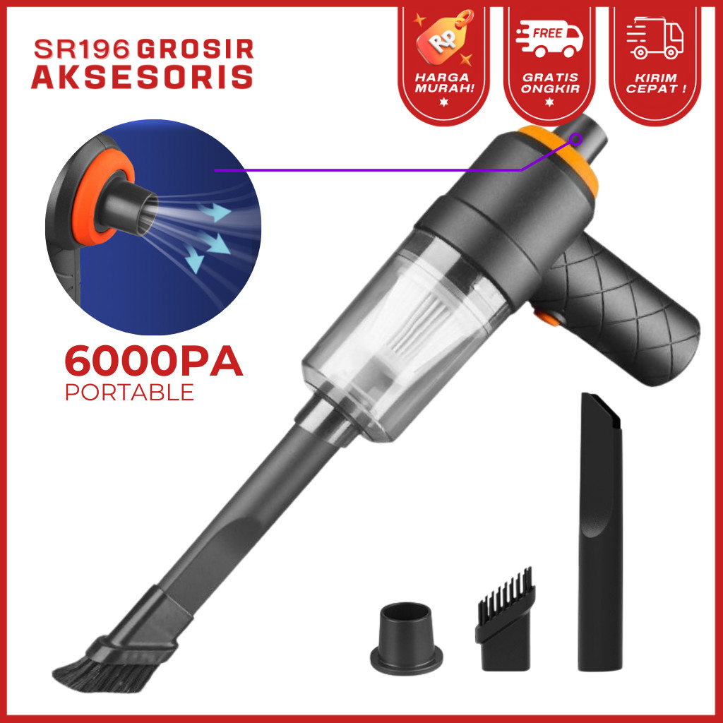 Penyedot Debu Vacuum Cleaner Mini Portable / Vacum Mini / Vacuum Sedot Debu 6000PA