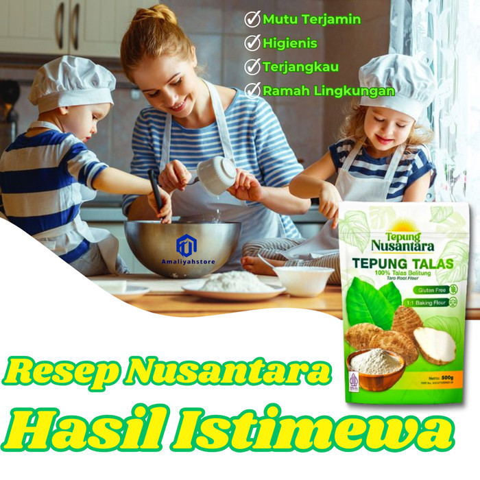 

Tepung Terigu Tapioka Nusantara Talas Belitung 1Kg Gluten Free 100Ori