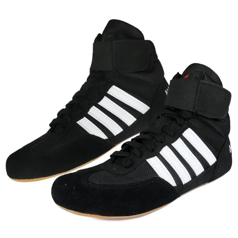 GINGPAI Professional Boxing Shoes Wrestling Shoes Breathable Boxing Training Shoes Rubber Sole Durab