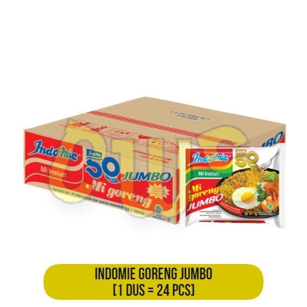 

INDOMIE MI GORENG SPESIAL JUMBO Instan - 1 Dus / 24 Pcs