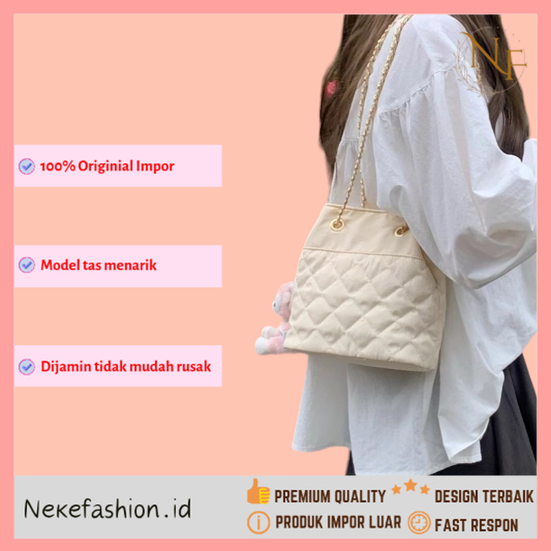 NEKE FASHION Premium Kualitas - Tas Selempang Wanita Tas Rantai Wanita Tas Sling Bag Wanita Tas Wani