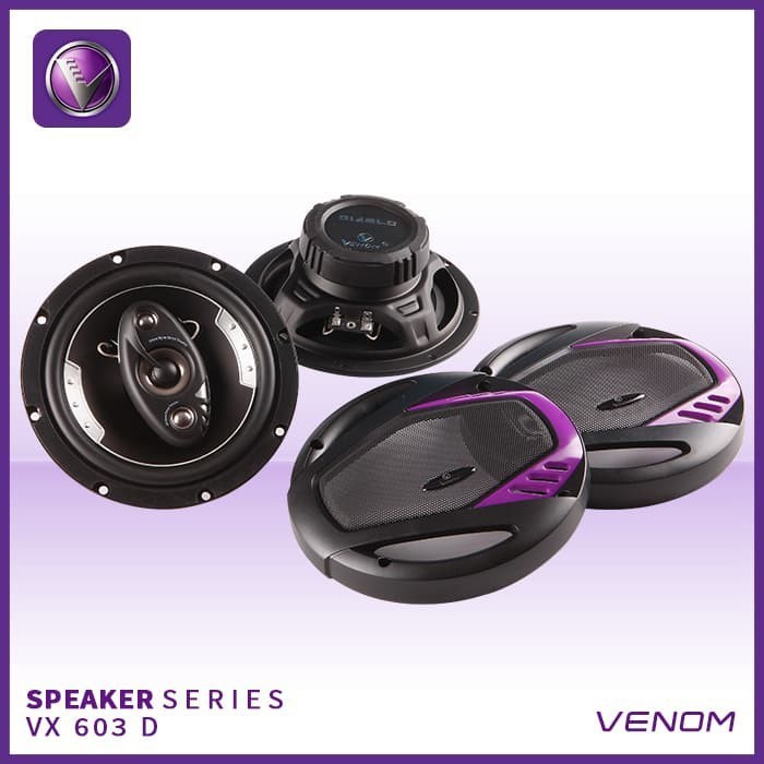 Speaker Venom VX 603D / VX 603 D Coaxial Venom Diablo Original VENOM