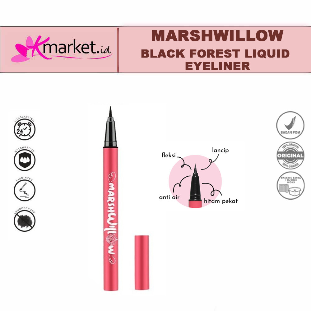 Marshwillow Black Forest Liquid Eyeliner by Natasha Wilona