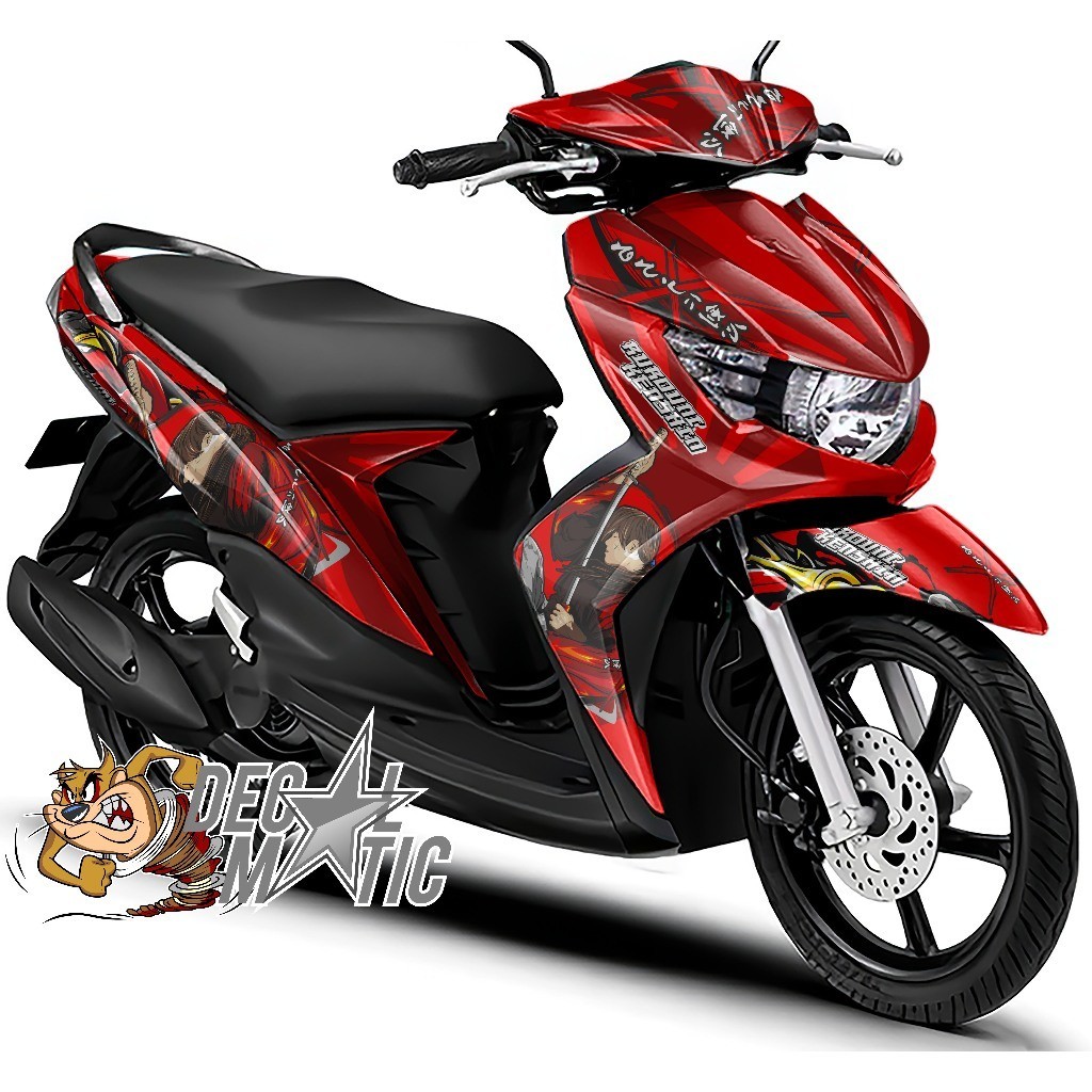 Stiker Motor Mio Soul Full Body Decal Soul GT 115 SOUL GT 125 Full Body  -  Samurai X
