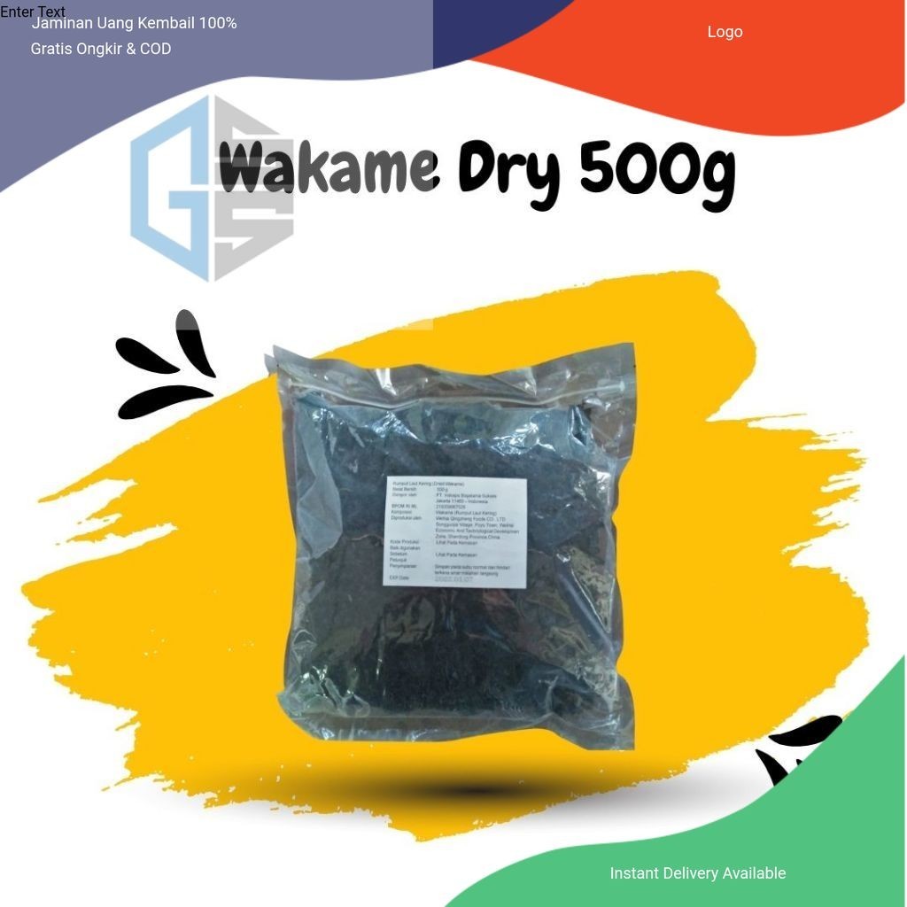 

Dried Wakame 500 Gr - Rumput Laut Kering