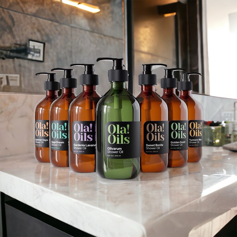 Shower Oil OlaOils Sweet Bonita | Olivarum | Sage Dream | Golden Scent | Gardenia Lavandin | Turmeri
