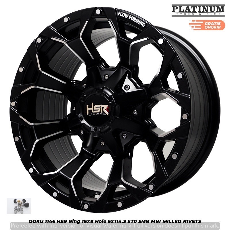 VELG MOBIL RUSH TERIOS INNOVA XPANDER KUDA XTRAIL HSR GOKU RING16 LOBANG 5X114,3