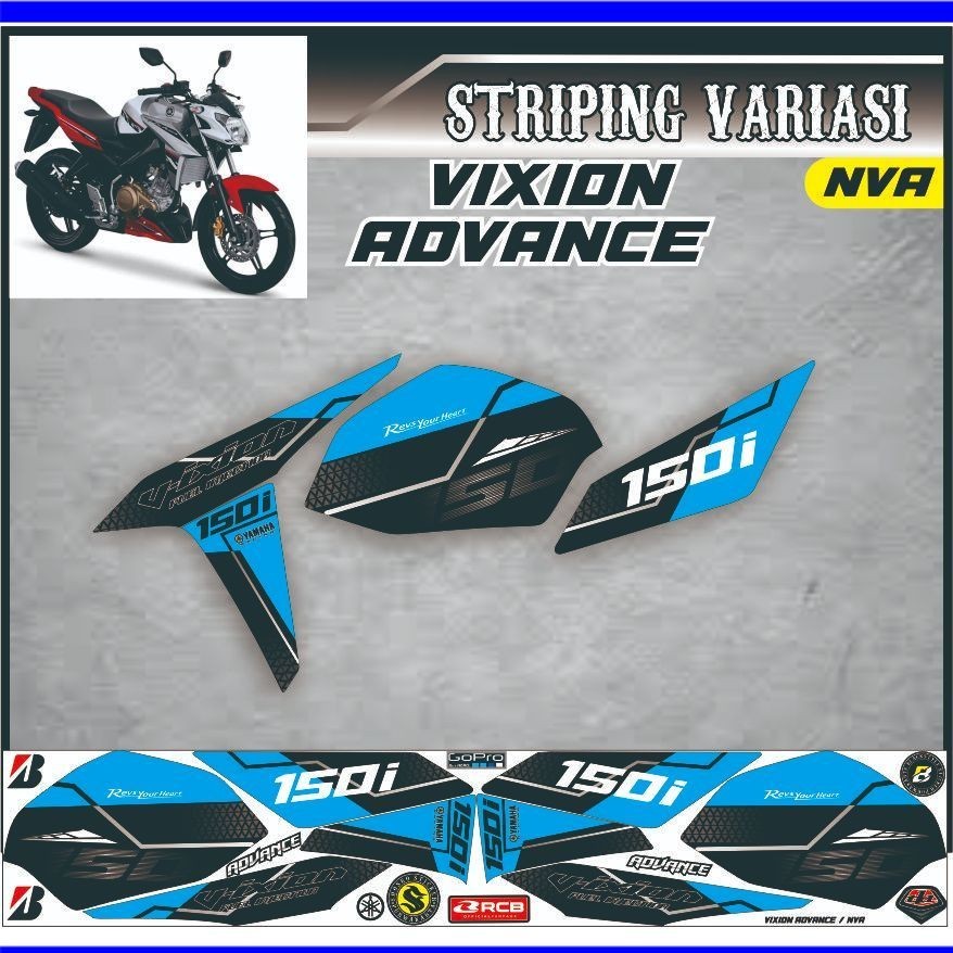 VARIASI/ Striping variasi motor vixion nva / motor Vixion Advance variasi setiker motif simple elega