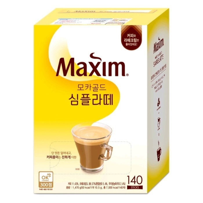 

MAXIM MOCHA GOLD SIMPLE LATTE/MAXIM COFFEE KOREA