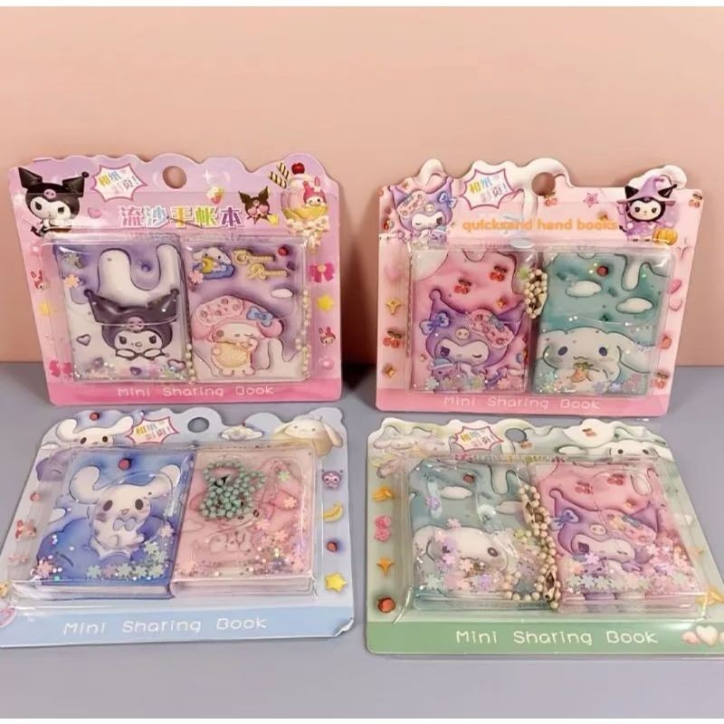 

GC NOTEBOOK MINI SANRIO 2 IN 1 SET BUKU TULIS KUROMI CINAMOROL BUKU MINI FREE GANTUNGAN / NOTEBOOK MICRO