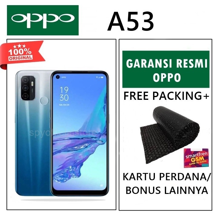 3.3 Grand Sale OPPO A53 RAM 6/128 GB GARANSI RESMI HANDPHONE MURAH HP OPPO MURAH HP OPPO TERBARU HP ANDROID MURAH