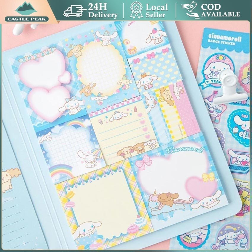 

Sanrio Memopad Notepad Cinnamoroll Kuromi Melody 50 Lembar / Kertas Catatan Pengingat