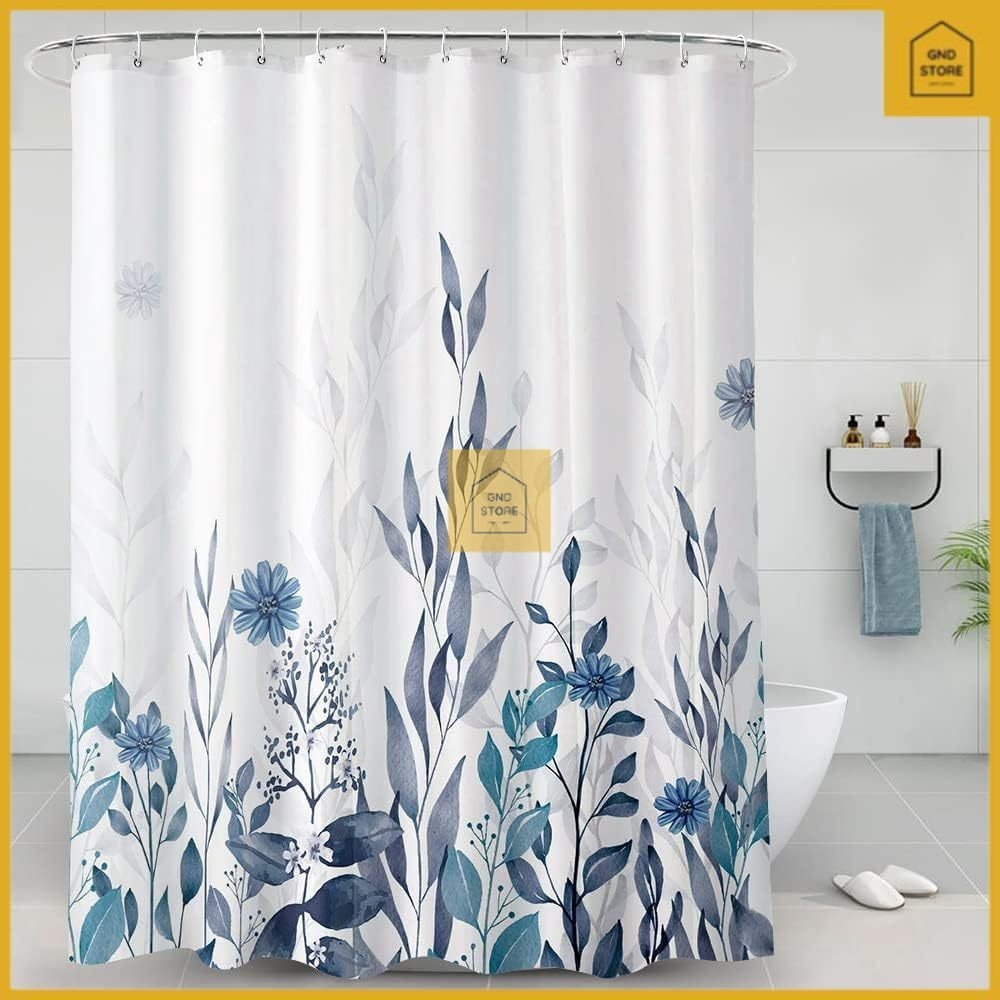 Tirai Shower Kamar Mandi Anti Air Bahan PEVA 200x200cm