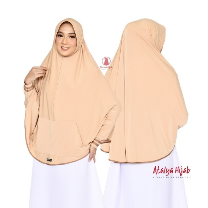 Jilbab Lengan Hijab Tangan Bergo Lengan Jilbab Lengan Panjang Kinanti - Purple