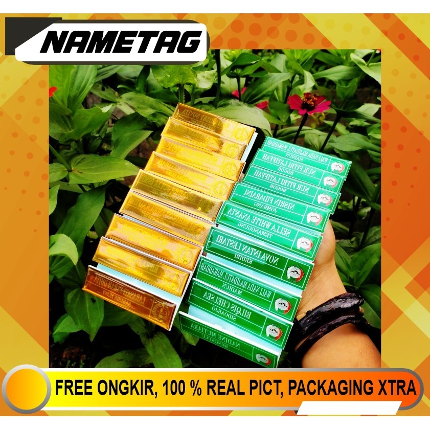 

Name Tag Nama Dada Akrilik Magnet Peniti