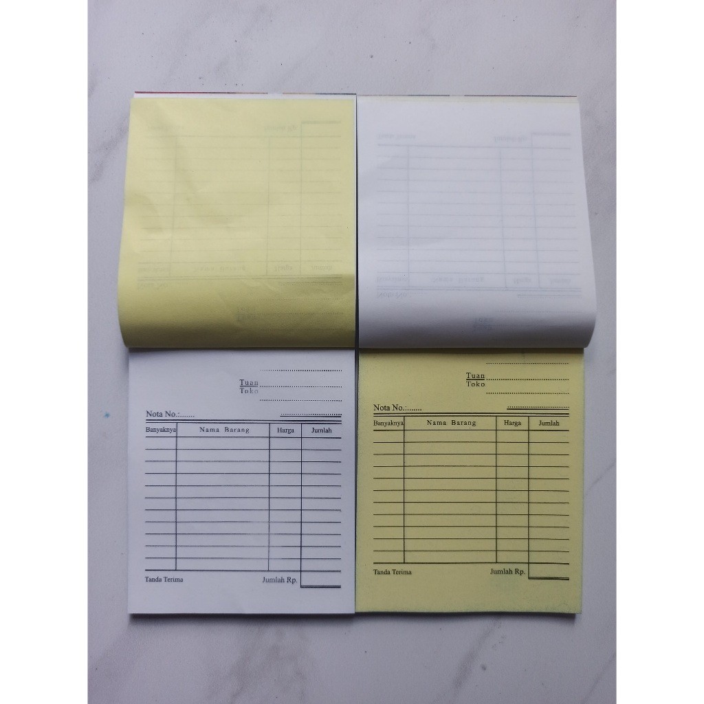 

NOTA 2 PLY, NCR, NOTA KONTAN 2 PLY, 10 X 13 CM