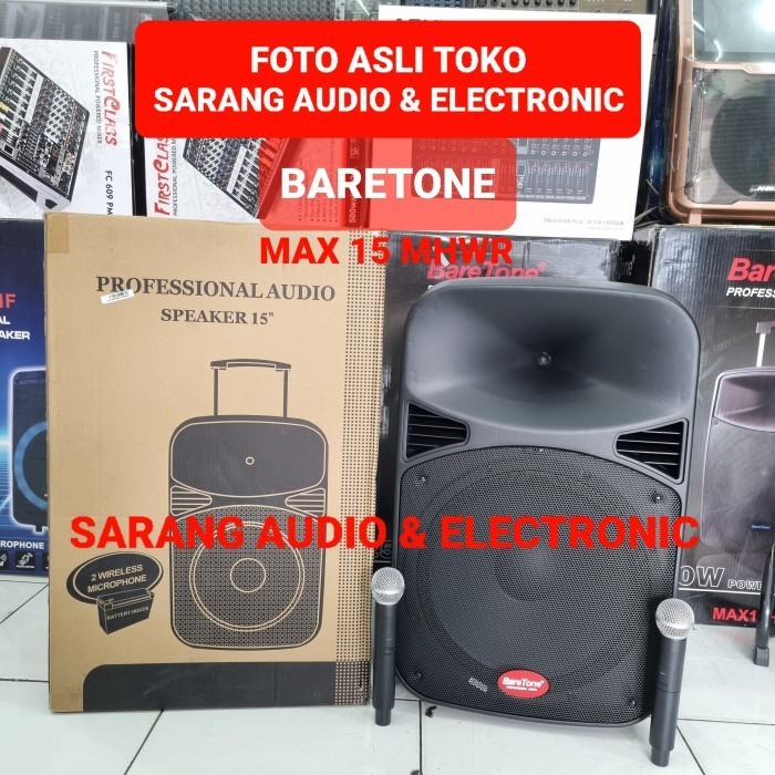 Speaker Portable Aktif Baretone Max 15 MHWR / 15mhwr / 15MHWR Original