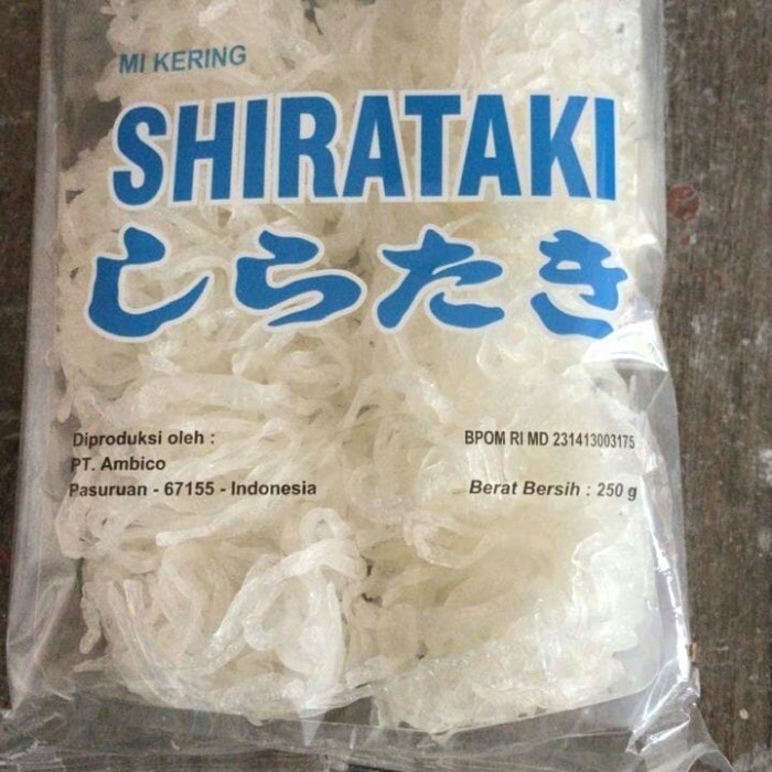 

Dry Shirataki - Mie Kering Shirataki isi 10 pcs 250 g - KemasanBaru200g