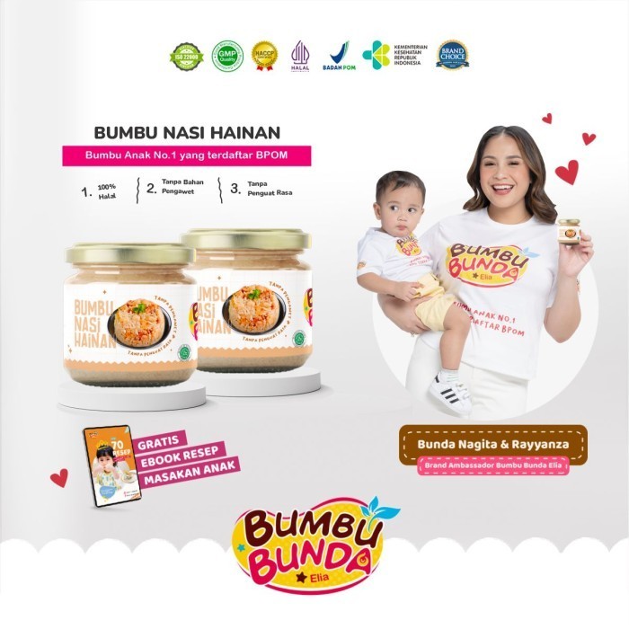 

Bumbu Bunda Elia Bumbu Nasi Hainan Non MSG Non Pengawet