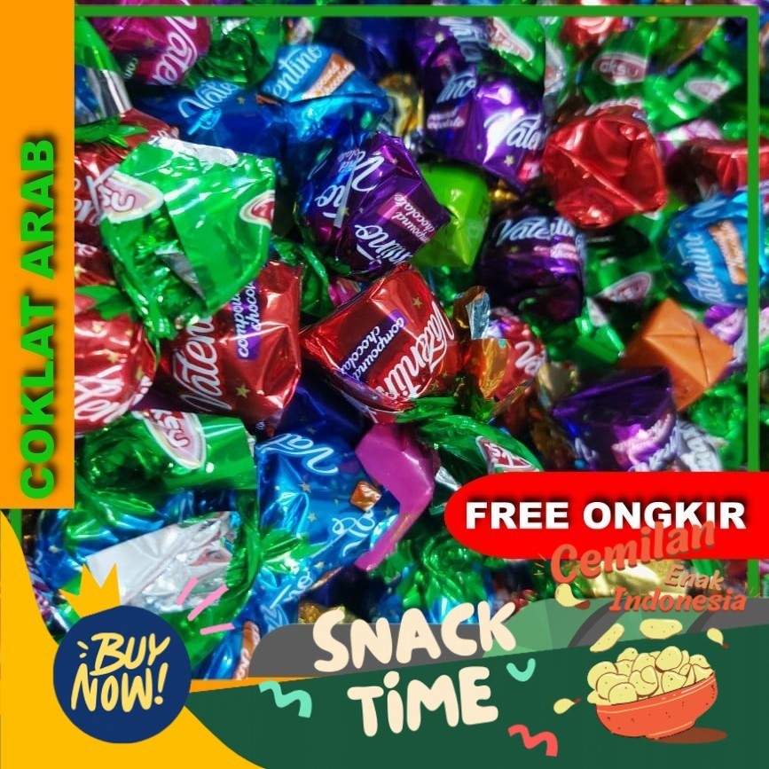 

Special Diskon Coklat / cokelat arab turky 1kg (mix warna/model)
