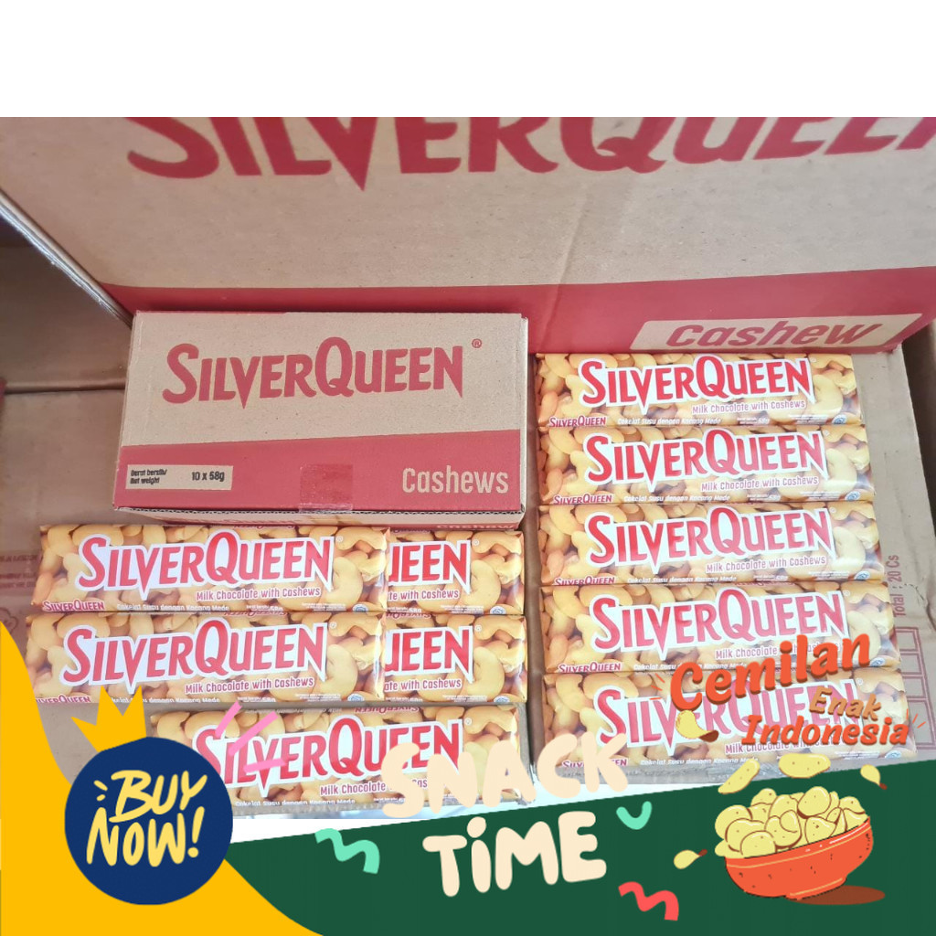 

Special Diskon Snack Coklat Silverqueen Bar 58gr SQ Mede 58gr 1 box isi 10 / 1 box isi 3