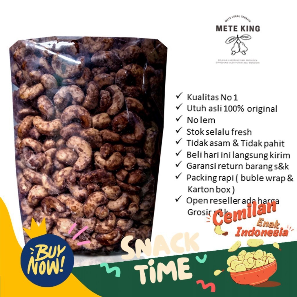 

Special Diskon Kacang mede coklat madu 1kg mete roasted panggang bawang mente mateng rasa gurih asin original mette bakar super jumbo camilan diet makanan ringan terlaris sehat murah wonogiri pedas manis snack utuh menir belah menir