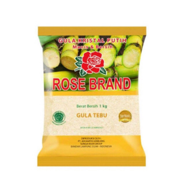 

Gula Pasir Rose Brand 1 kg / gula pasir rose brand kuning area JATENG