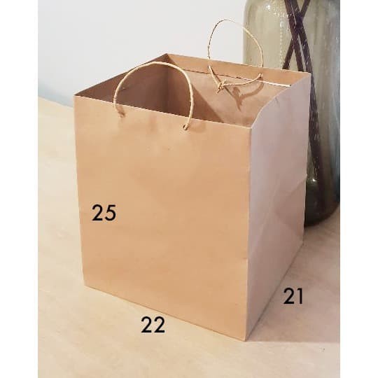 

paper bag paperbag tas kertas polos kardus dos nasi coklat goodie bag