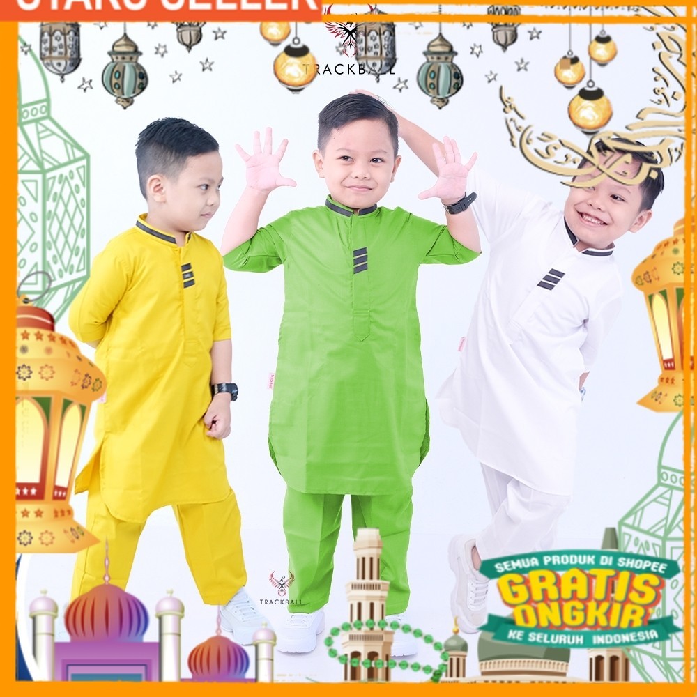 Baju Koko Anak Laki Laki Muslim Kurta Setelan Koko Bayi - Remaja Murah/ Pink Dusty Fanta Merah muda
