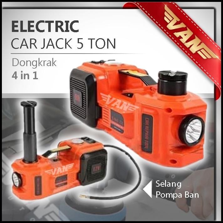 Dongkrak Elektrik 5 Ton / Dongkrak Electric / Dongkrak Mobil 4In1