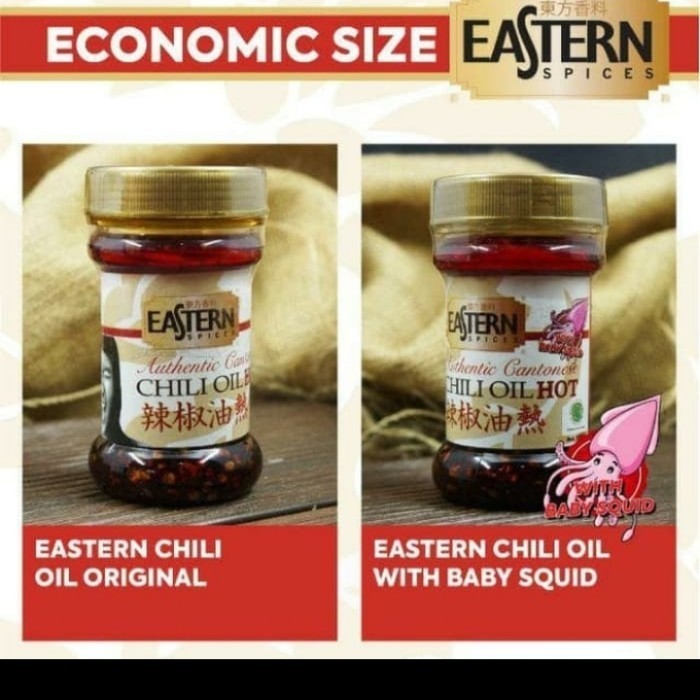 

Chili Oil Baby squid 120gr Eastern/Sambal / Sambel Cumi/Minyak Cabai Halal