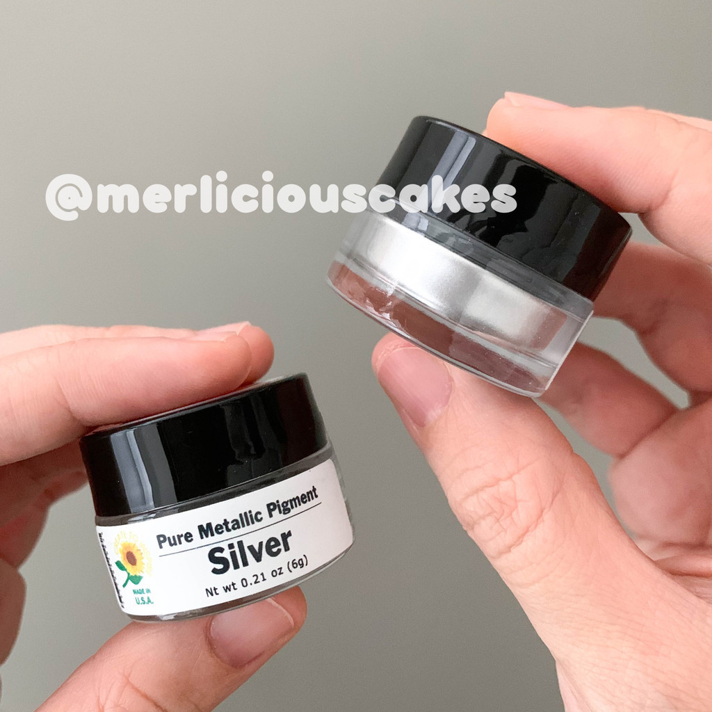 

6 Gram Silver Highlighter Lustre Dust Non Toxic Sunflower Sugar Art