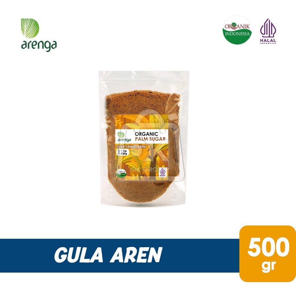 

Gula Aren Semut Organik Palm Sugar Bubuk ARENGA (500 gr)