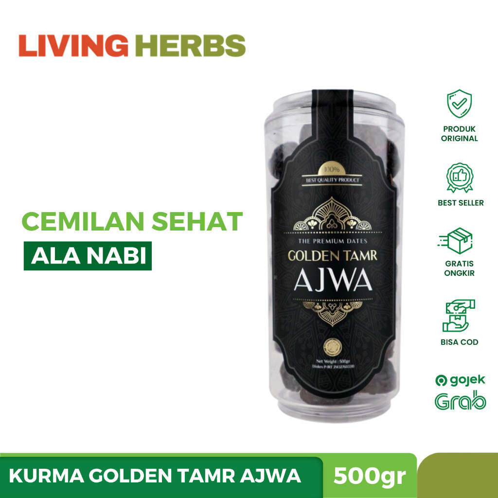 

GOLDEN TAMR - Kurma Golden Tamr Ajwa 500gr