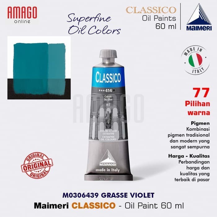 

MAIMERI Classico - Oil Paint - Sky Blue - 60ml - M0306414