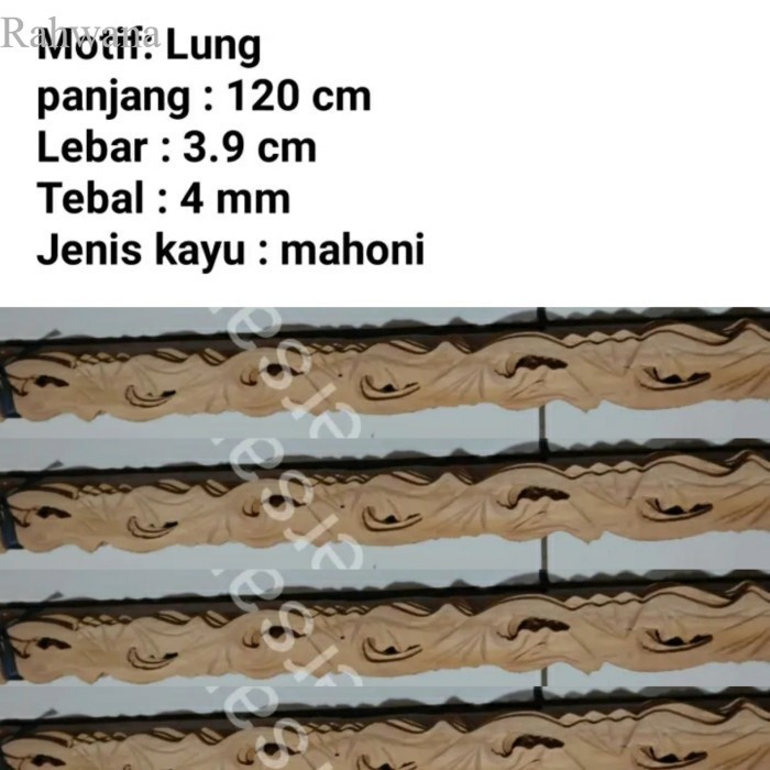 

Ukiran Kayu Tempel 120 cm Aneka Motif Ornamen Ukir - Lung murah