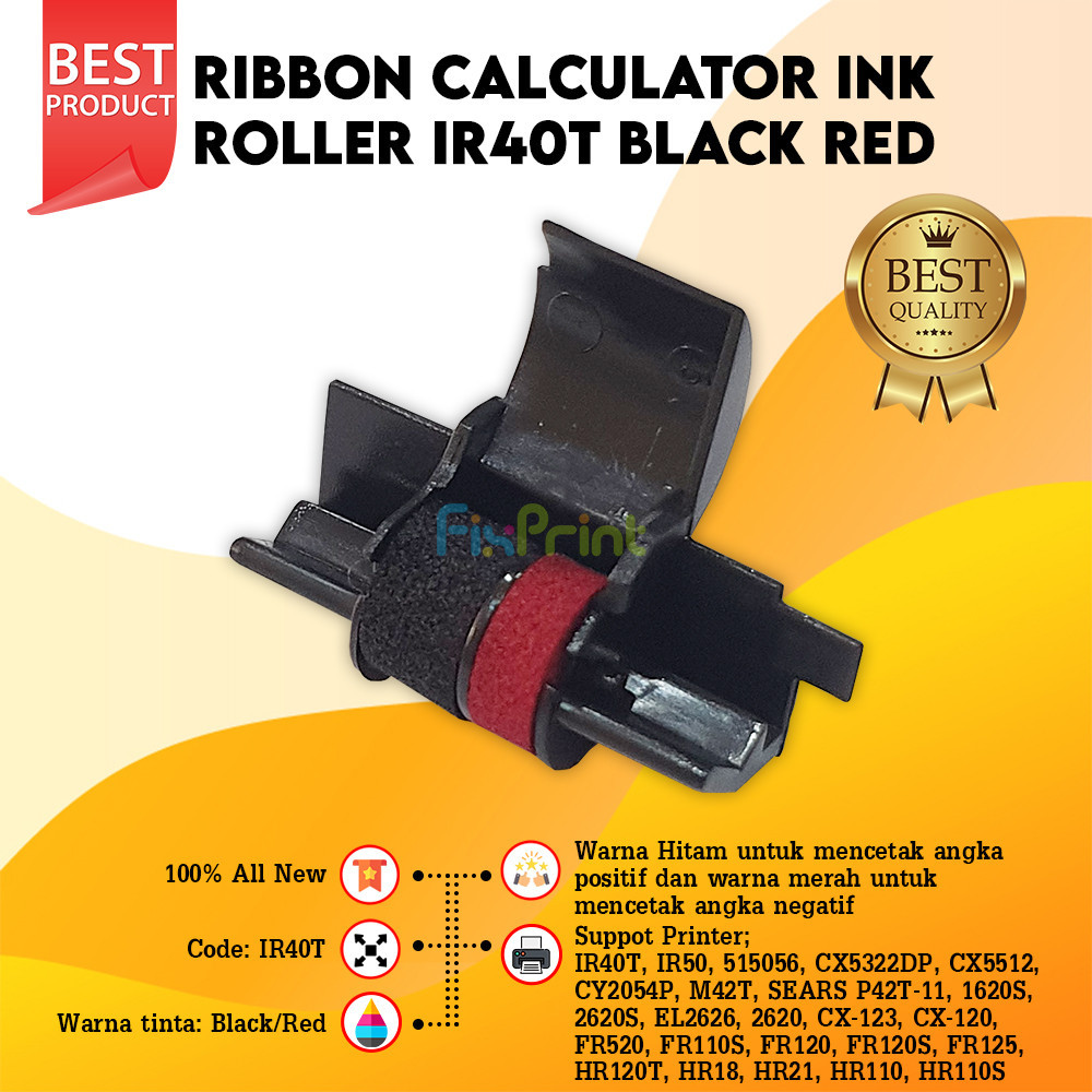 

Ribbon Calculator Roller IR40T Black Red Printer FR520 FR110S FR120