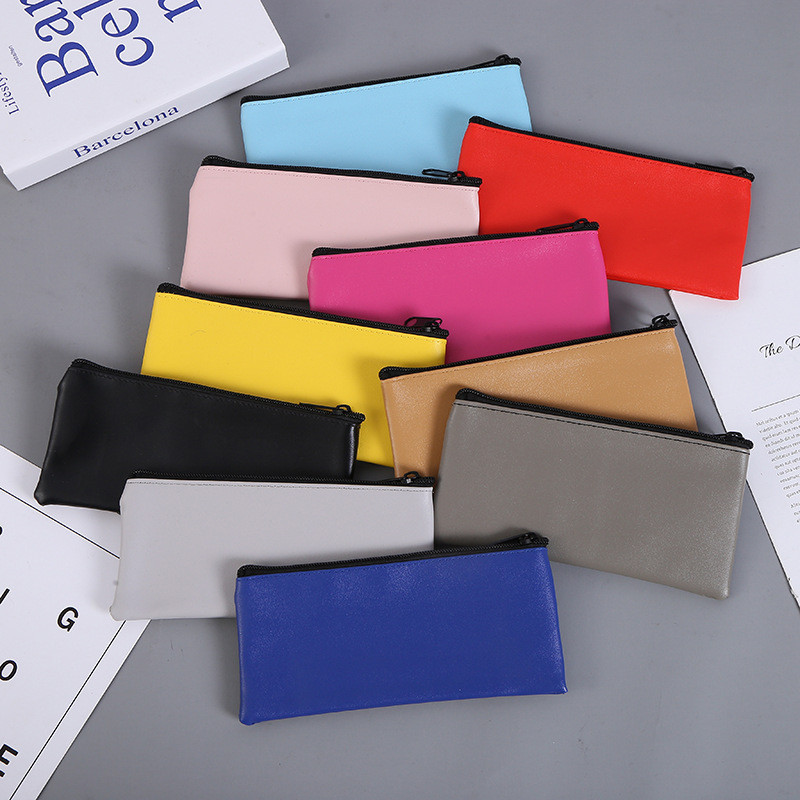 

Tas Kulit PU Warna Permen Tas Pena Tas Penyimpanan Dapat Dicetak LOGO Grosir Kapasitas Besar Panas dan Populer