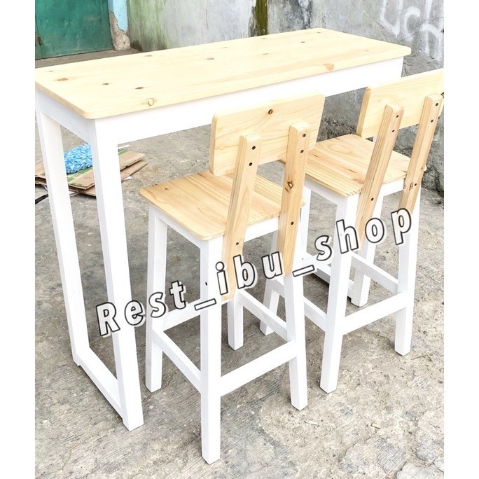 meja cafe meja restoran 1meja 2kursi sender