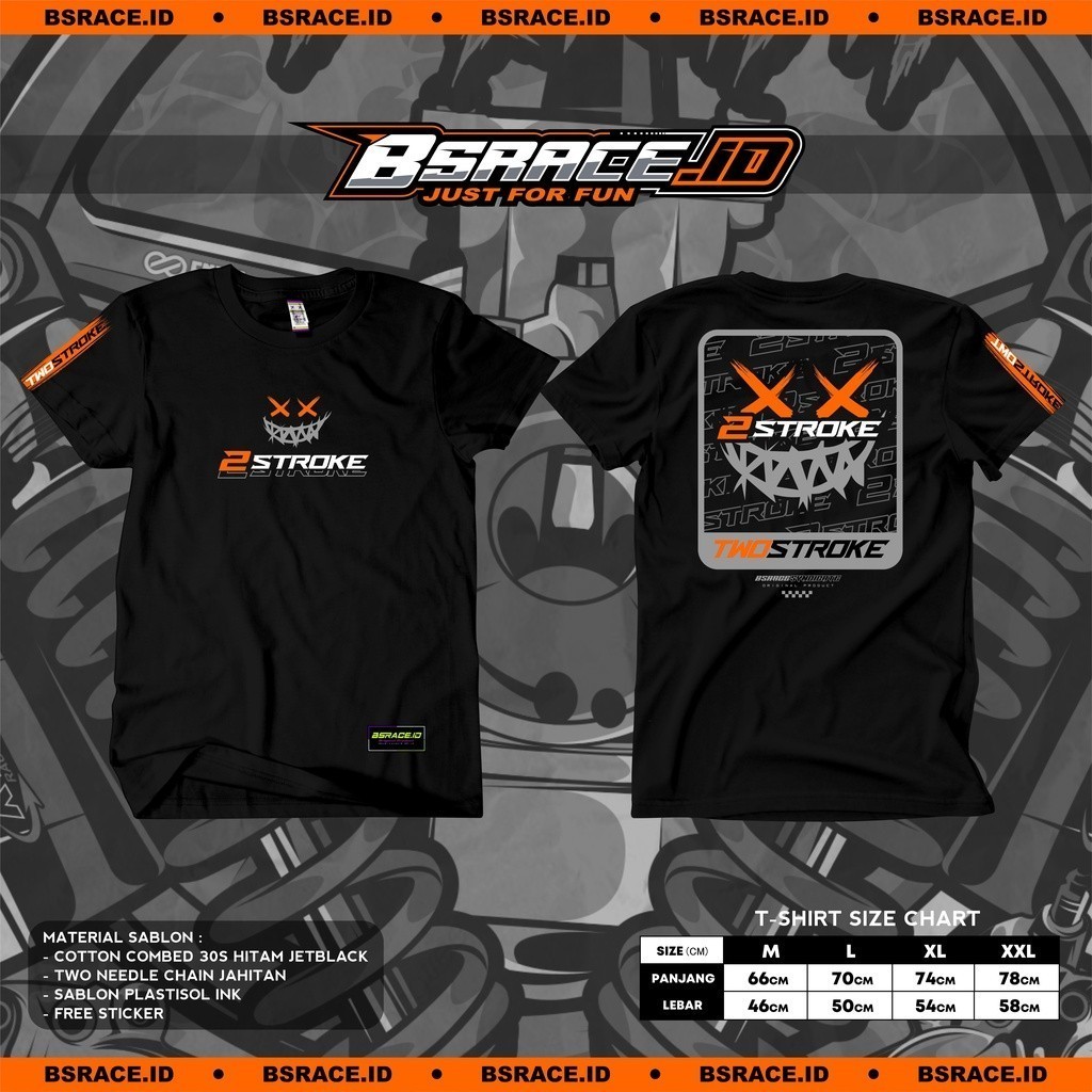 Kaos 2Stroke 2Tak 2Strokeindonesia Tshirt TwoStroke Baju Kaos 2Tak 2Stroke terbaru