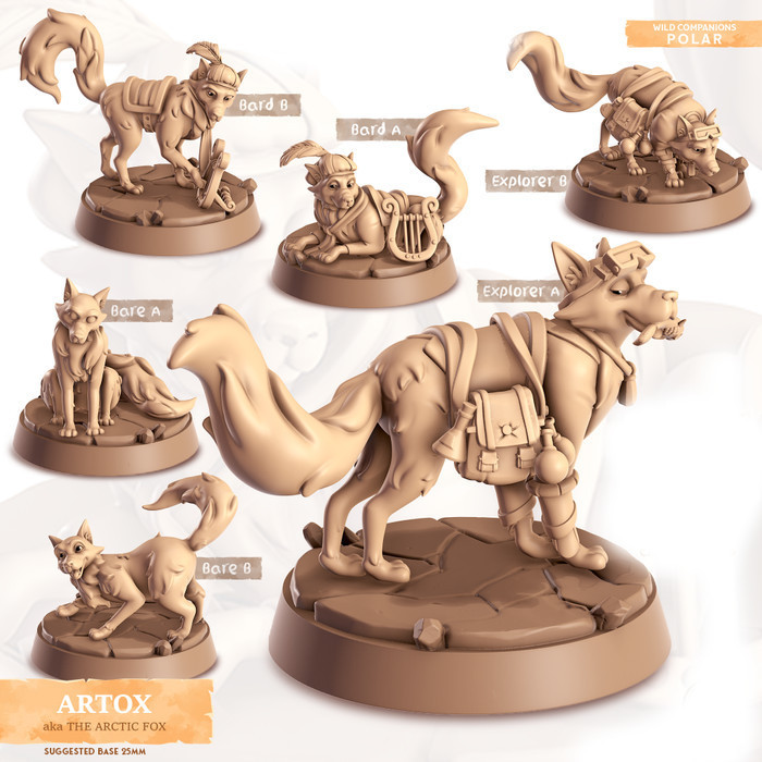 CMC Dungeons & Dragons - Arctic Fox Miniature