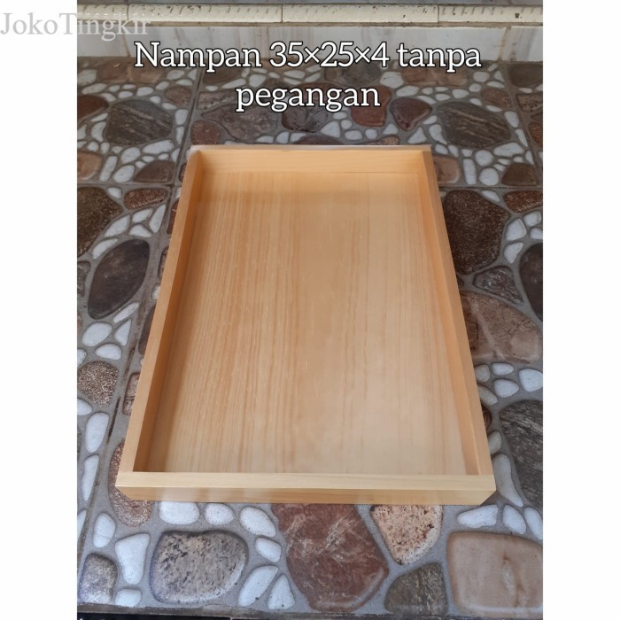 

Baki Kayu/ Nampan Kayu Pinus 35x25cm Tanpa Lubang murah