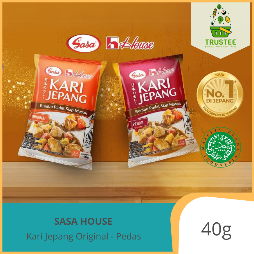 

Sasa House Kari Jepang - Japanese Curry Roux - Bumbu Kari Jepang Padat Siap Masak Halal 40gr