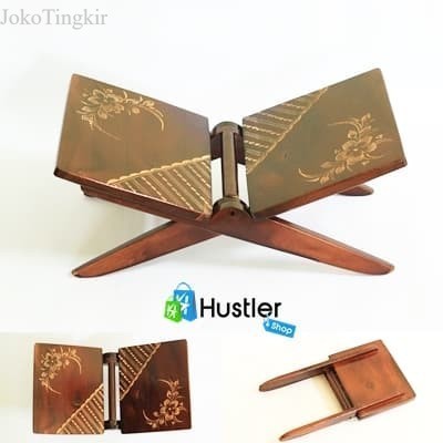 

Meja Rekal Al-Qur'an / Al Quran dengan Motif Asli Kayu Jati murah