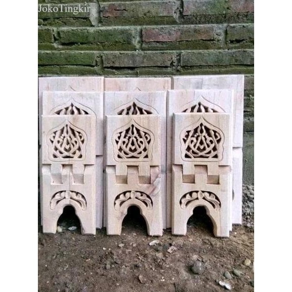 

Rekal Al Quran Meja Lipat Kayu Motif Ukir Ikrok Jumbo 20X42Cm murah