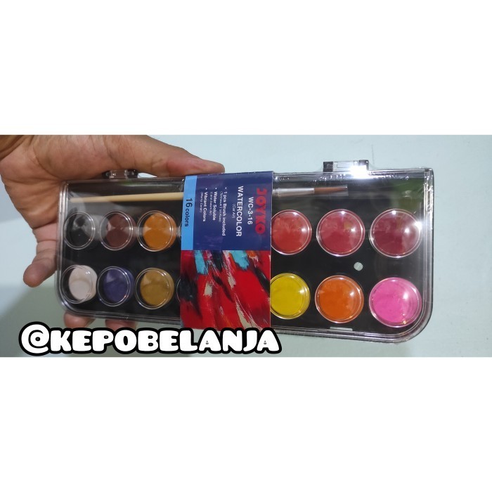 

cat air joyko 16 warna lukis gabus sterofoam bola tugas sekolah murah