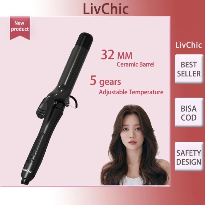 LivChic Keriting Catokan Rambut Curly catok 32mm LC204